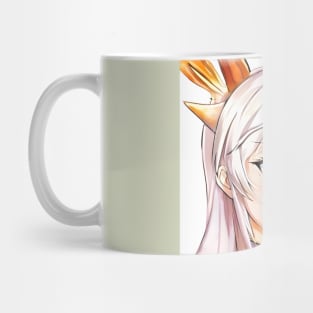 White Hair Anime Girl Mug